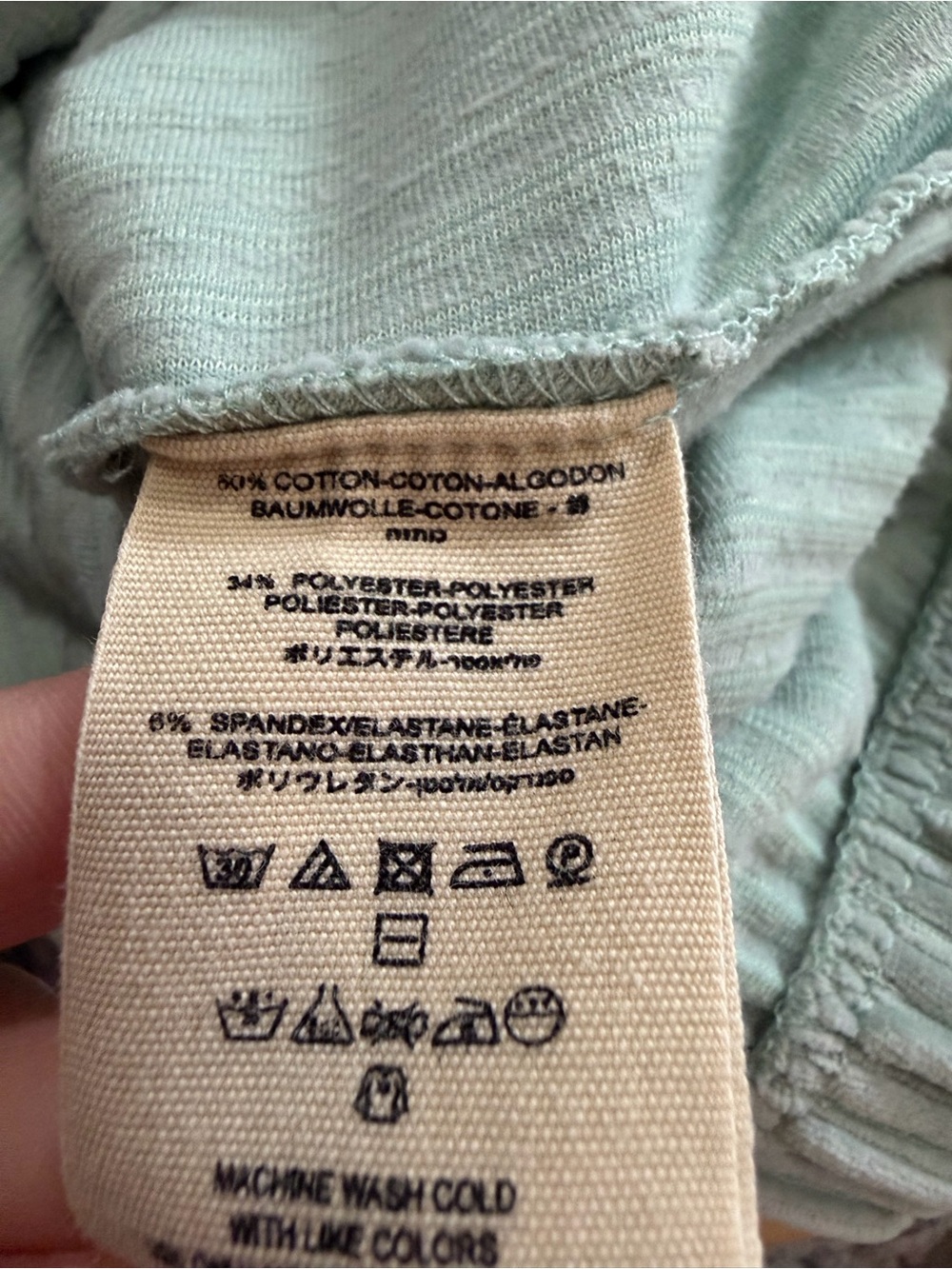 Free People Serena Corduroy Pullover - Sea Mist - Picture 9 of 10